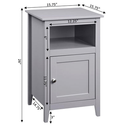 CABINET | Elegant Designs2Go Storage Cabinet End Table with Shelf | Transitional Design | Ample Surface Area | Easy Access to Entertainment Essentials | Durable MDF | Ergode | casafoyer.myshopify.com