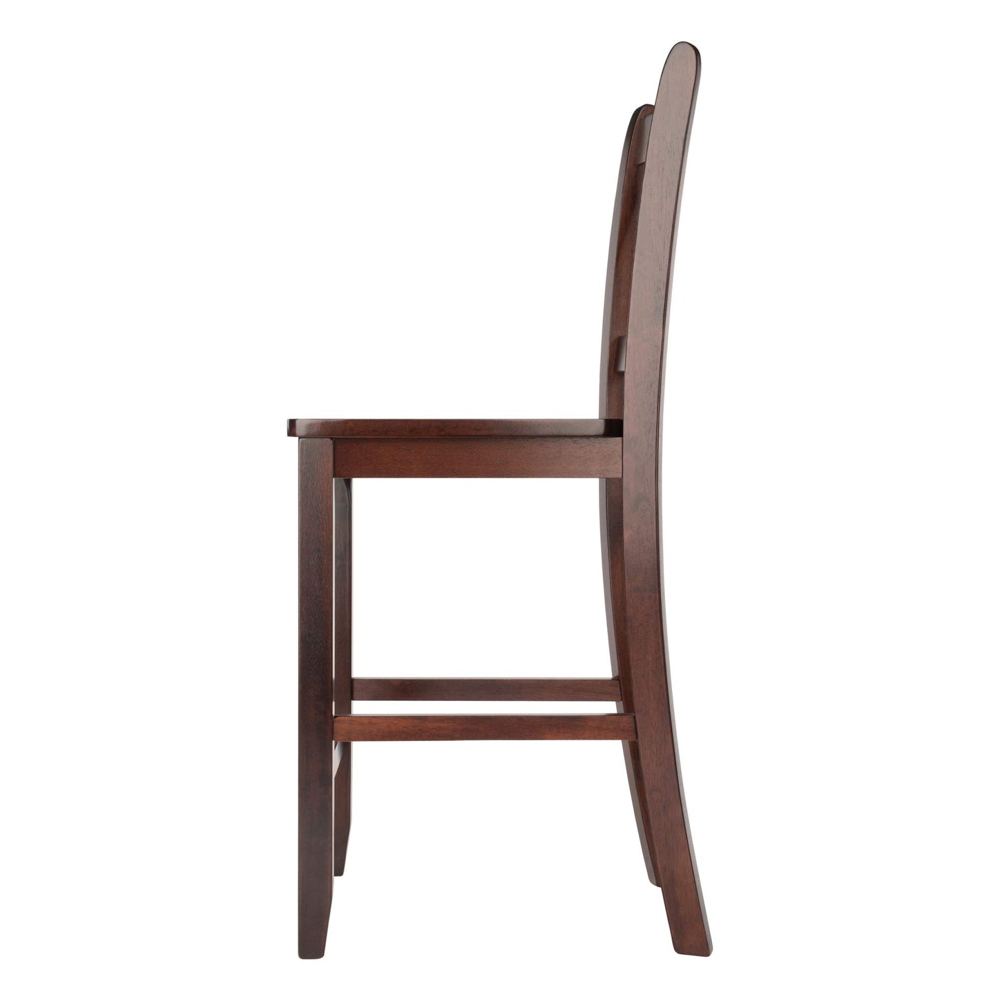 STOOL_SEATING | CasaFoyer  Wood Victor V-Back Counter Stools - Set of 2 | Antique Walnut Finish | Solid Beech Wood | 16.54 W x 15.55 D | 23.98 H | casafoyer.myshopify.com