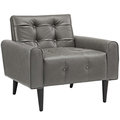 kitchen and dining room sets | CasaFoyer Delve Arm Chair | Vegan Leather | Tufted Buttons | Elegant Design | Comfortable & Stylish | Solid Wood Legs | Non-Marking Foot Glides | Modern Office | casafoyer.myshopify.com