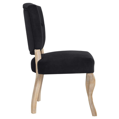 home office desk chairs | CasaFoyer Array Vintage French Dining Side Chair Set of 4 | Weathered Wood Legs | Button Tufted Shield Back | Soft Velvet Upholstery | Non-Marking Foot Caps | Fully Assembled | casafoyer.myshopify.com