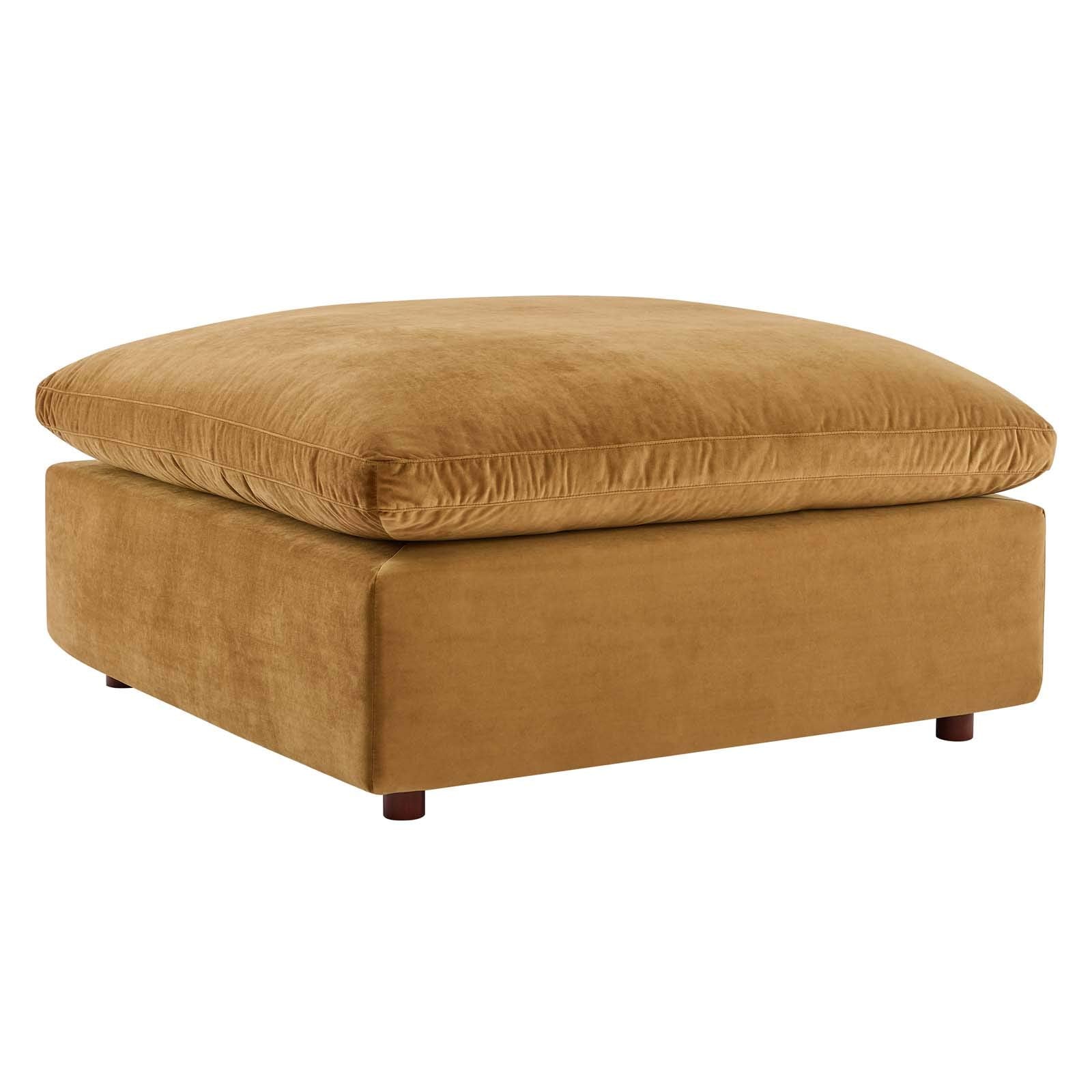 sofas | CasaFoyer Commix Sectional Sofa | Luxurious & Inviting | Stain-Resistant Velvet | Solid Wood Construction | Foam Padded Cushions | Down Feather Cushions | Includes Ottoman | Perfect for Relaxation | casafoyer.myshopify.com
