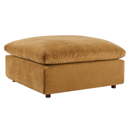 sofas | CasaFoyer Commix Sectional Sofa | Luxurious & Inviting | Stain-Resistant Velvet | Solid Wood Construction | Foam Padded Cushions | Down Feather Cushions | Includes Ottoman | Perfect for Relaxation | casafoyer.myshopify.com