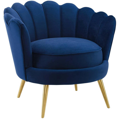 home office desk chairs | CasaFoyer Admire Scalloped Edge Performance Velvet Accent Armchair Set | Ocean-inspired Elegance, Comfort & Luxury | Includes 2 Chairs | casafoyer.myshopify.com