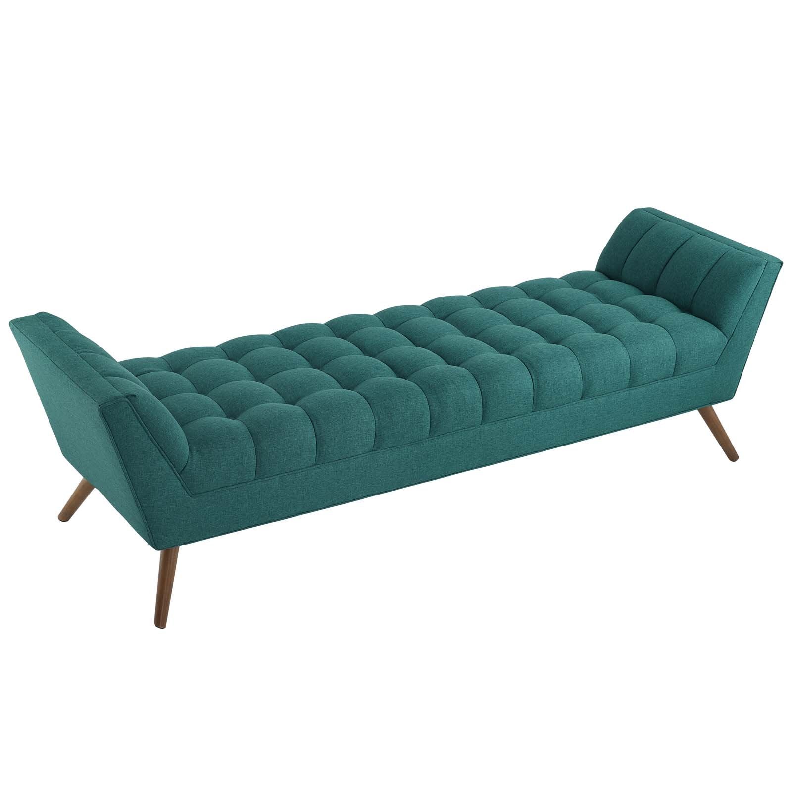 ottomans | CasaFoyer Response Collection Tufted Upholstered Bench - Teal | Meticulously Crafted | Comfortable & Elegant Design | Perfect for Relaxation & Vibrant Spaces | casafoyer.myshopify.com