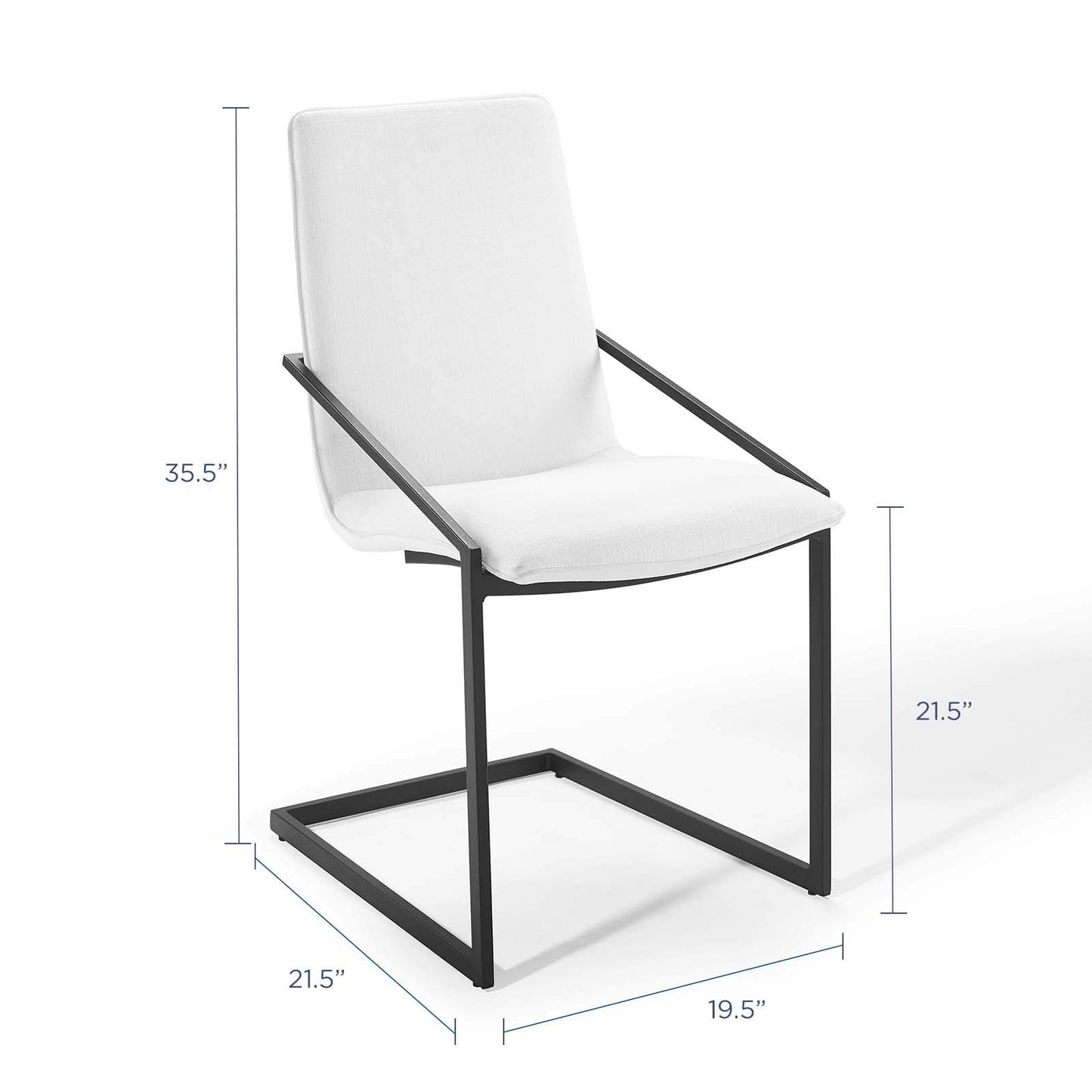 home office desk chairs | CasaFoyer Pitch Performance Fabric Upholstered Dining Armchair | Black Stainless Steel Frame | Foam Padded Seat | Modern Design | 330 lbs Weight Capacity | casafoyer.myshopify.com