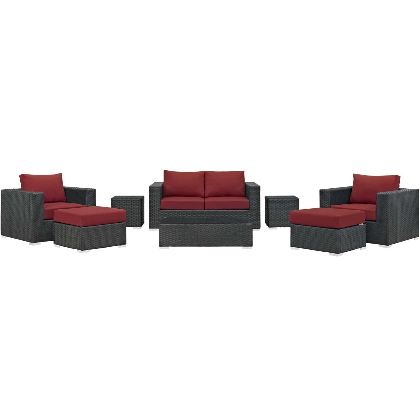 kitchen and dining room sets | CasaFoyer Sojourn Outdoor Patio Furniture Set | Sunbrella Cushions | Synthetic Rattan | UV Protection | Aluminum Frame | Coffee Table, Loveseat, Armchairs, Ottomans, Side Tables | casafoyer.myshopify.com