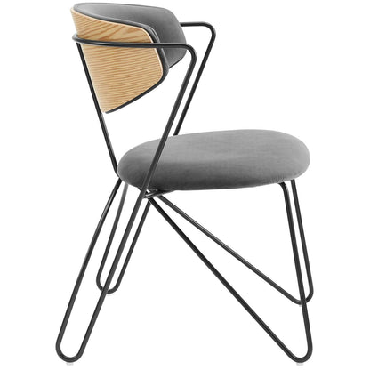 home office desk chairs | CasaFoyer Prevail Performance Velvet Mid-Century Dining Chair | Vintage Glamour | Ergonomic Design | Sturdy Black Metal Frame | Luxurious Seating Experience | casafoyer.myshopify.com