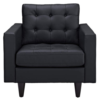 home office desk chairs | CasaFoyer Empress Exquisite Design Tufted Armchair | Luxurious Cushions | Elegant Armrests | Solid Wood Legs | Bonded Leather Upholstery | Includes 1 Armchair | casafoyer.myshopify.com