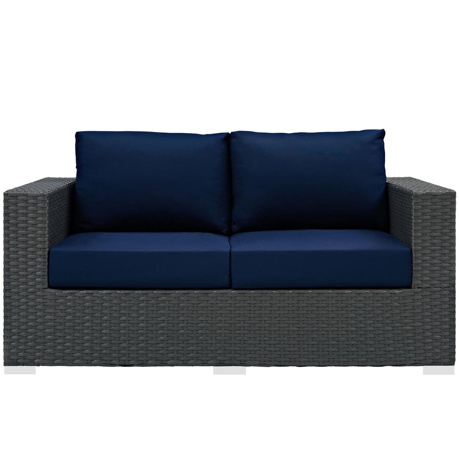 Patio Furniture Sets | Sojourn Outdoor Patio Loveseat | Sturdy & Versatile Seating | Sunbrella Fabric Cushions | UV Resistant | Powder-Coated Aluminum Frame | Ideal for Patio, Backyard, Poolside | casafoyer.myshopify.com