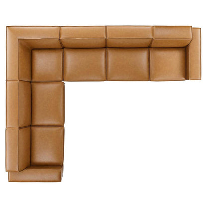 kitchen and dining room sets | CasaFoyer Restore Vegan Leather 6-Piece Sectional Sofa | Luxurious & Customizable | Sleek Design | French Piping | Comfortable & Durable | Non-Marking Foot Caps | 440 lbs Weight Capacity | casafoyer.myshopify.com