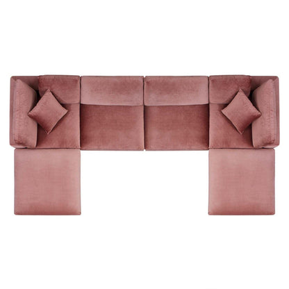 kitchen and dining room sets | CasaFoyer Commix Sectional Sofa | Stain-Resistant Velvet | Plush Comfort | Solid Wood Construction | Ultimate Relaxation | 6-Piece Set | casafoyer.myshopify.com