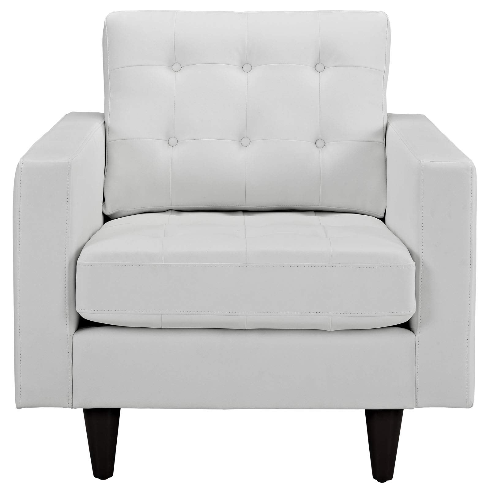 home office desk chairs | CasaFoyer Empress Leather Armchair | Exquisite Design | Tufted Buttons | Luxurious Cushions | Elegant Armrests | Solid Wood Legs | Floor Protection | White | casafoyer.myshopify.com