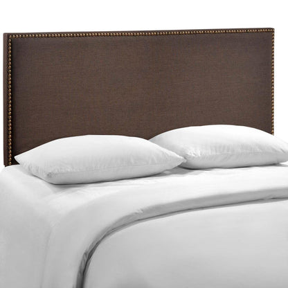 headboards | CasaFoyer  Region Linen Fabric Upholstered Queen Headboard | Spacious & Stylish | High-Quality Particleboard | Solid Wood Poles | Fine Linen Fabric Upholstery | Chic Nailhead Trim | Contemporary Design | Fits Most Queen Beds | casafoyer.myshopify.com