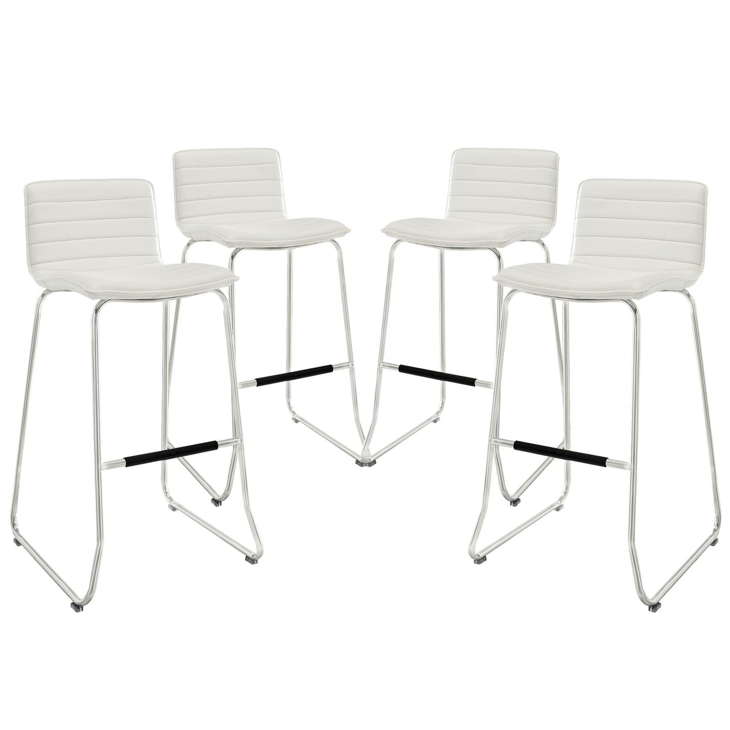 barstools | CasaFoyer Dive Bar Stool Set | Sleek Design | Transform Spaces | Stainless Steel Base | Set of 4 | casafoyer.myshopify.com