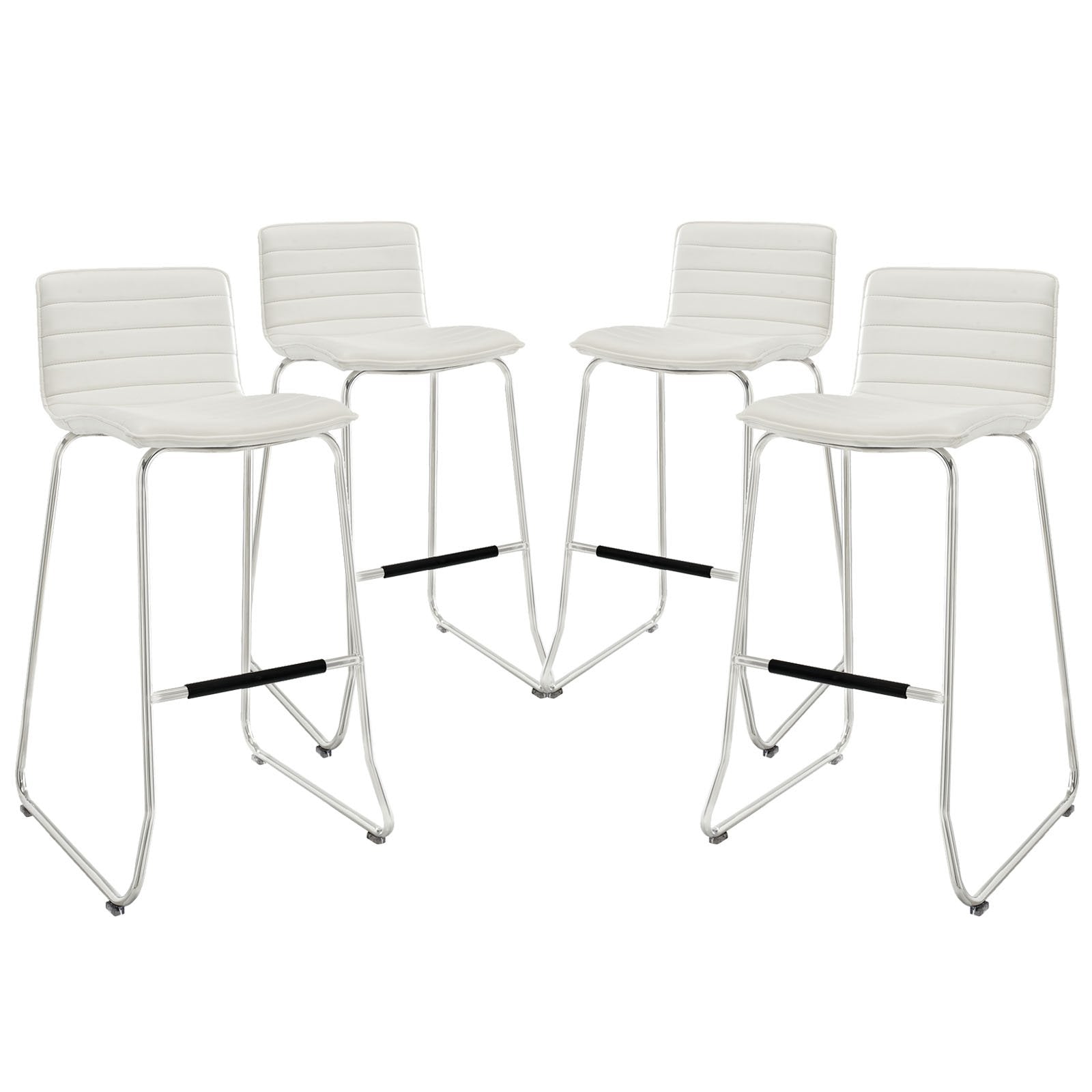 barstools | CasaFoyer Dive Bar Stool Set | Sleek Design | Transform Spaces | Stainless Steel Base | Set of 4 | casafoyer.myshopify.com