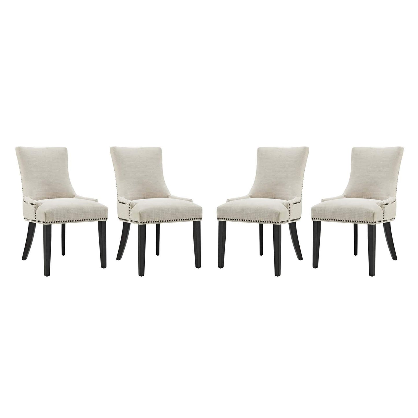 home office desk chairs | CasaFoyer Marquis Dining Side Chair Set of 4 | Stylish Hourglass Back | Nailhead Trim | Foam Padded Seat | Ideal for Modern & Traditional Dining Rooms | casafoyer.myshopify.com