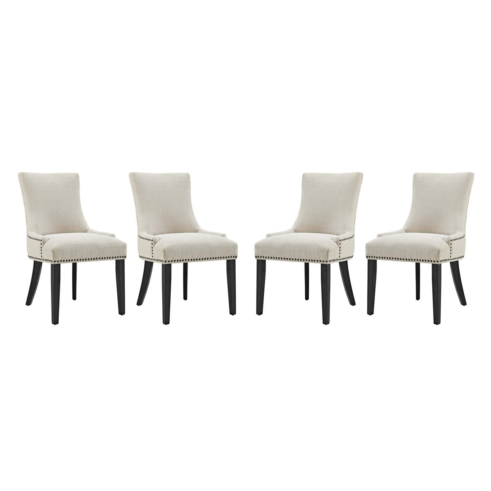 home office desk chairs | CasaFoyer Marquis Dining Side Chair Set of 4 | Stylish Hourglass Back | Nailhead Trim | Foam Padded Seat | Ideal for Modern & Traditional Dining Rooms | casafoyer.myshopify.com
