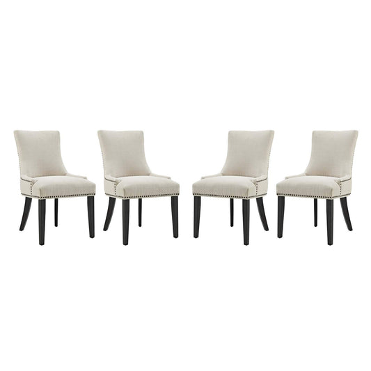 home office desk chairs | CasaFoyer Marquis Dining Side Chair Set of 4 | Stylish Hourglass Back | Nailhead Trim | Foam Padded Seat | Ideal for Modern & Traditional Dining Rooms | casafoyer.myshopify.com