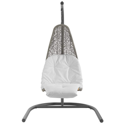 executive chairs | CasaFoyer Landscape Outdoor Patio Hanging Chaise Lounge Swing Chair | Modern Design | All-Weather Cushion | Sturdy Steel Frame | Perfect for Outdoor Relaxation | casafoyer.myshopify.com