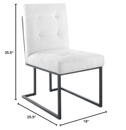 barstools | CasaFoyer Privy Black Stainless Steel Dining Chair | Glamorous Art Deco Design | Contemporary Upholstery | Sleek Matte Black Base | Supports up to 331 lbs | casafoyer.myshopify.com