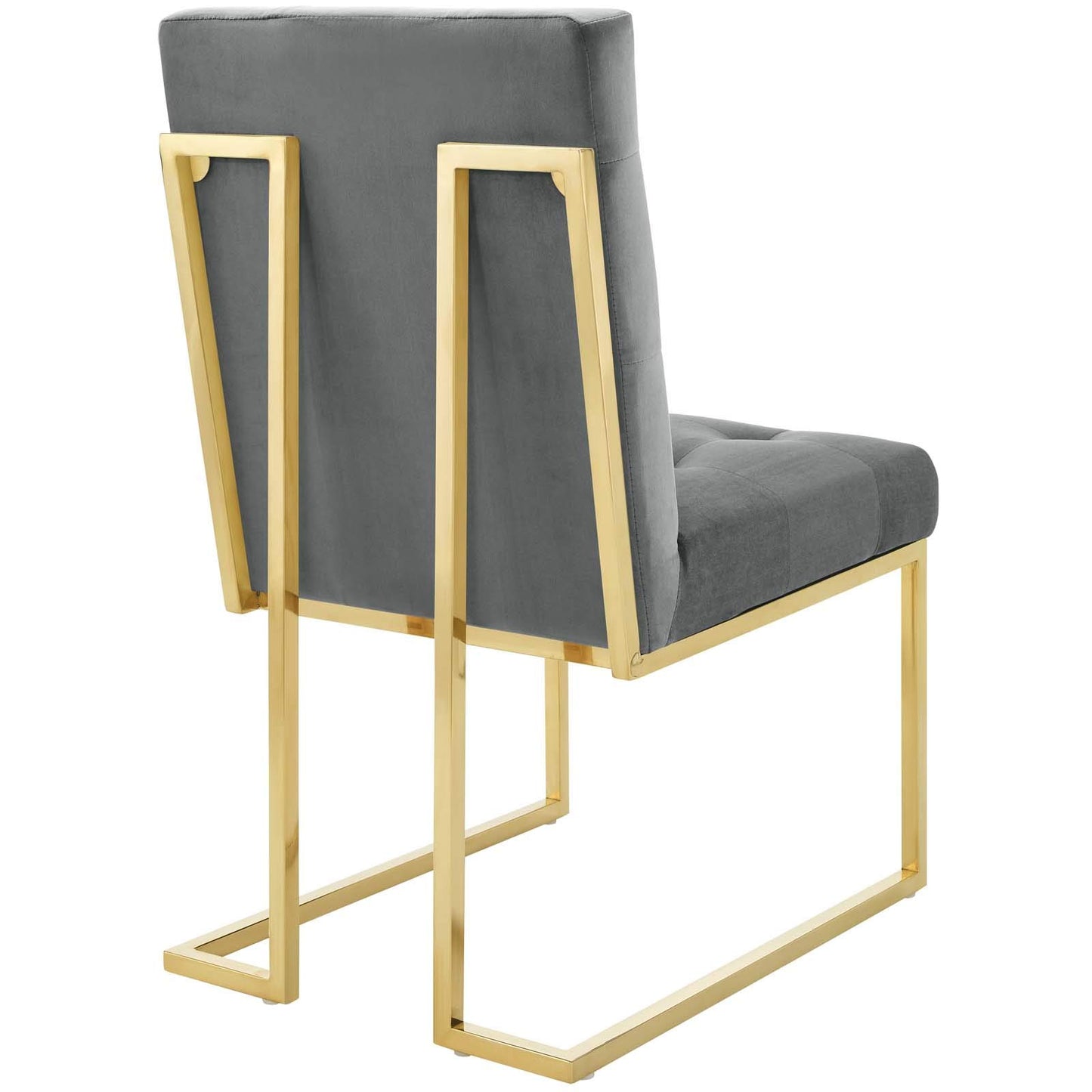 home office desk chairs | CasaFoyer Privy Dining Chair Set of 2 | Luxurious Performance Velvet Upholstery | Gold Stainless Steel Base | No Assembly Required | casafoyer.myshopify.com