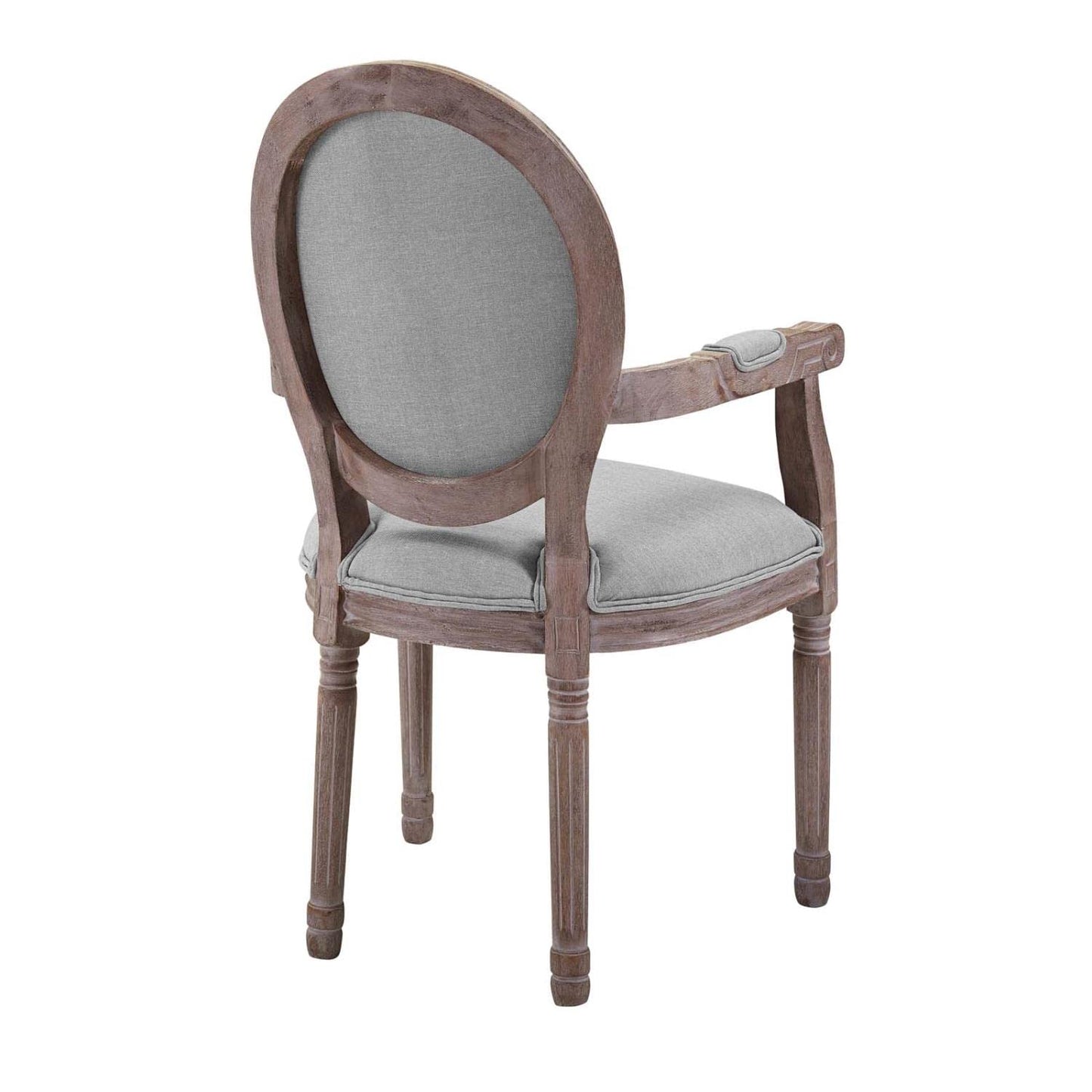 home office desk chairs | CasaFoyer Arise Dining Armchair Set of 4 | Luxurious Elegance | Fluted Wood Frame | Button Tufted Diamond Trim | Light Gray | casafoyer.myshopify.com