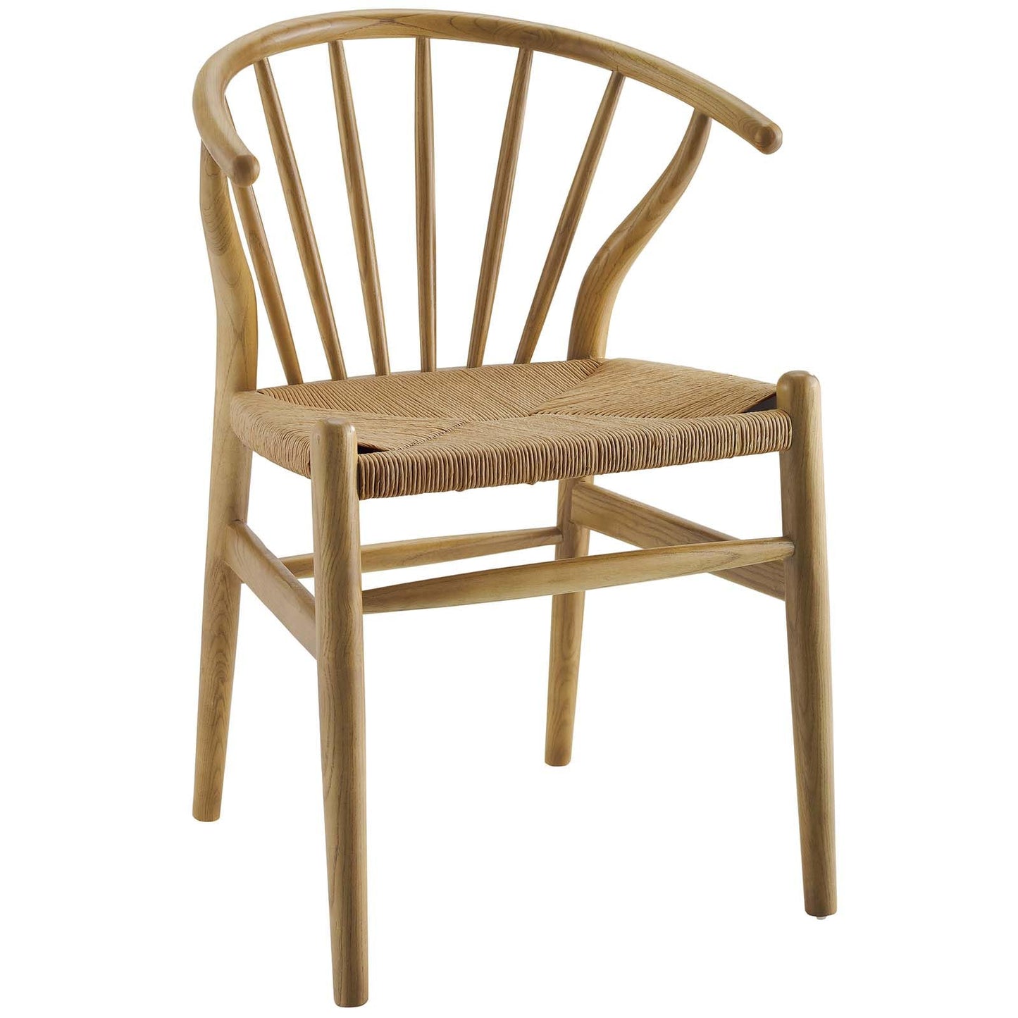 home office desk chairs | CasaFoyer Flourish Dining Side Chair | Scandinavian Charm | Curved Back | Wooden Legs | Spindles | Paper Rope Seat | Sturdy Frame | Versatile Design | casafoyer.myshopify.com