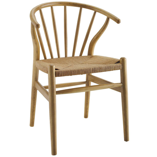 home office desk chairs | CasaFoyer Flourish Dining Side Chair | Scandinavian Charm | Curved Back | Wooden Legs | Spindles | Paper Rope Seat | Sturdy Frame | Versatile Design | casafoyer.myshopify.com