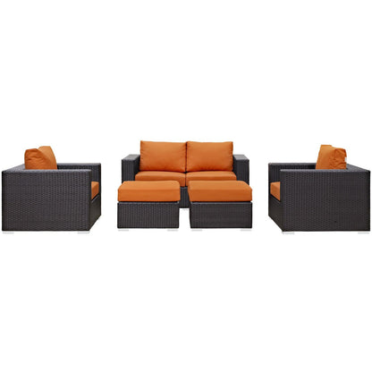 sofas | CasaFoyer Convene Outdoor Sectional Set | Durable Rattan & Aluminum Frame | Weather-Resistant Cushions | Patio Sofa, Armchairs & Ottomans | casafoyer.myshopify.com