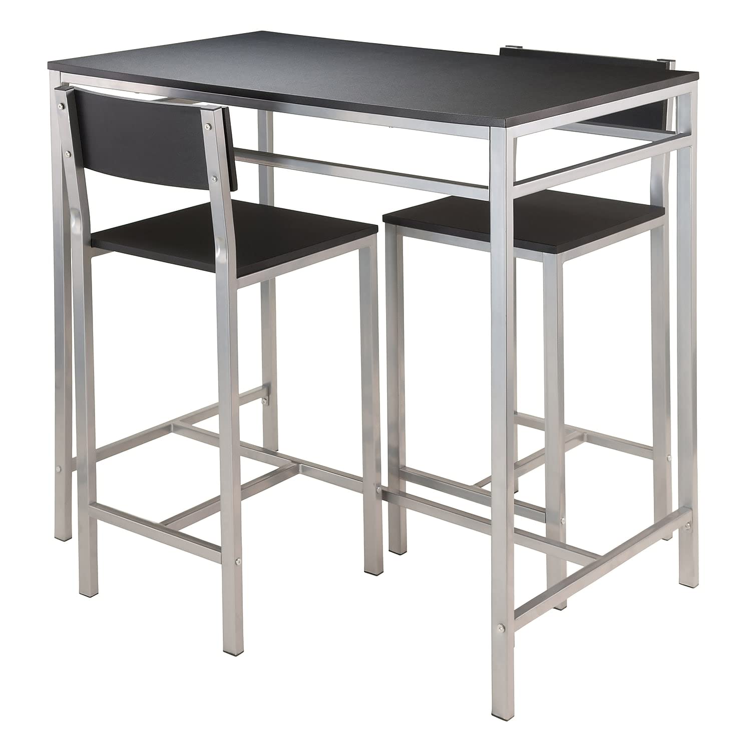 Tray Table | CasaFoyer Hanley High Table Set | Chic & Functional | 42W x 23.62D Table | 38.03H | 2 Stools - 15.35W x 16.92D x 37.56H | 220 lbs Capacity | 57.65 lbs Weight | casafoyer.myshopify.com