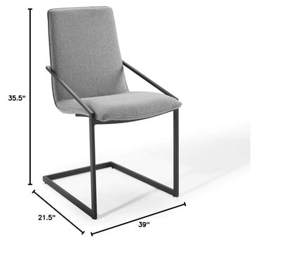 home office desk chairs | CasaFoyer Pitch Performance Fabric Upholstered Dining Armchair | Set of 2 | Modern Design | Sturdy Matte Black Frame | Comfortable Foam Seat | Elegant Upholstered Fabric | 330 lbs Capacity | casafoyer.myshopify.com