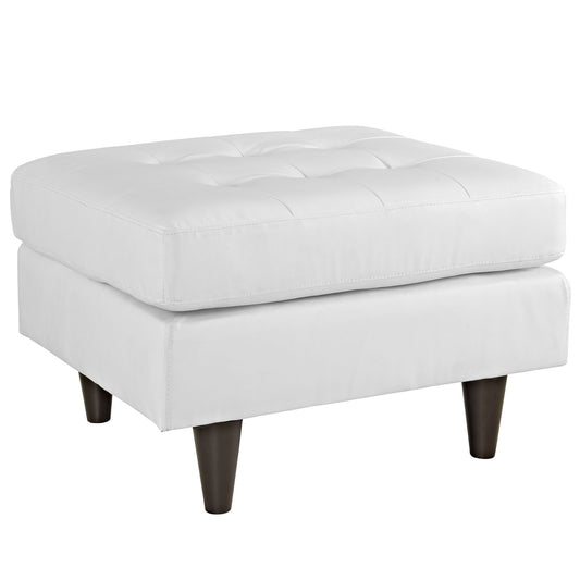 home office desk chairs | CasaFoyer Empress Mid-Century Style Ottoman | Luxurious Leather Upholstery | Plush Foam Padding | Sturdy Hardwood Legs | Enhance Your Space with Comfort and Style | casafoyer.myshopify.com