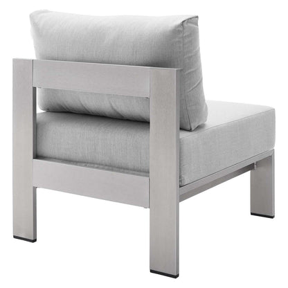 patio bistro sets | CasaFoyer Shore Outdoor Aluminum Armless Chair | Weatherproof | Sunbrella Cushions | Sturdy Frame | Perfect for Outdoor Relaxation | casafoyer.myshopify.com