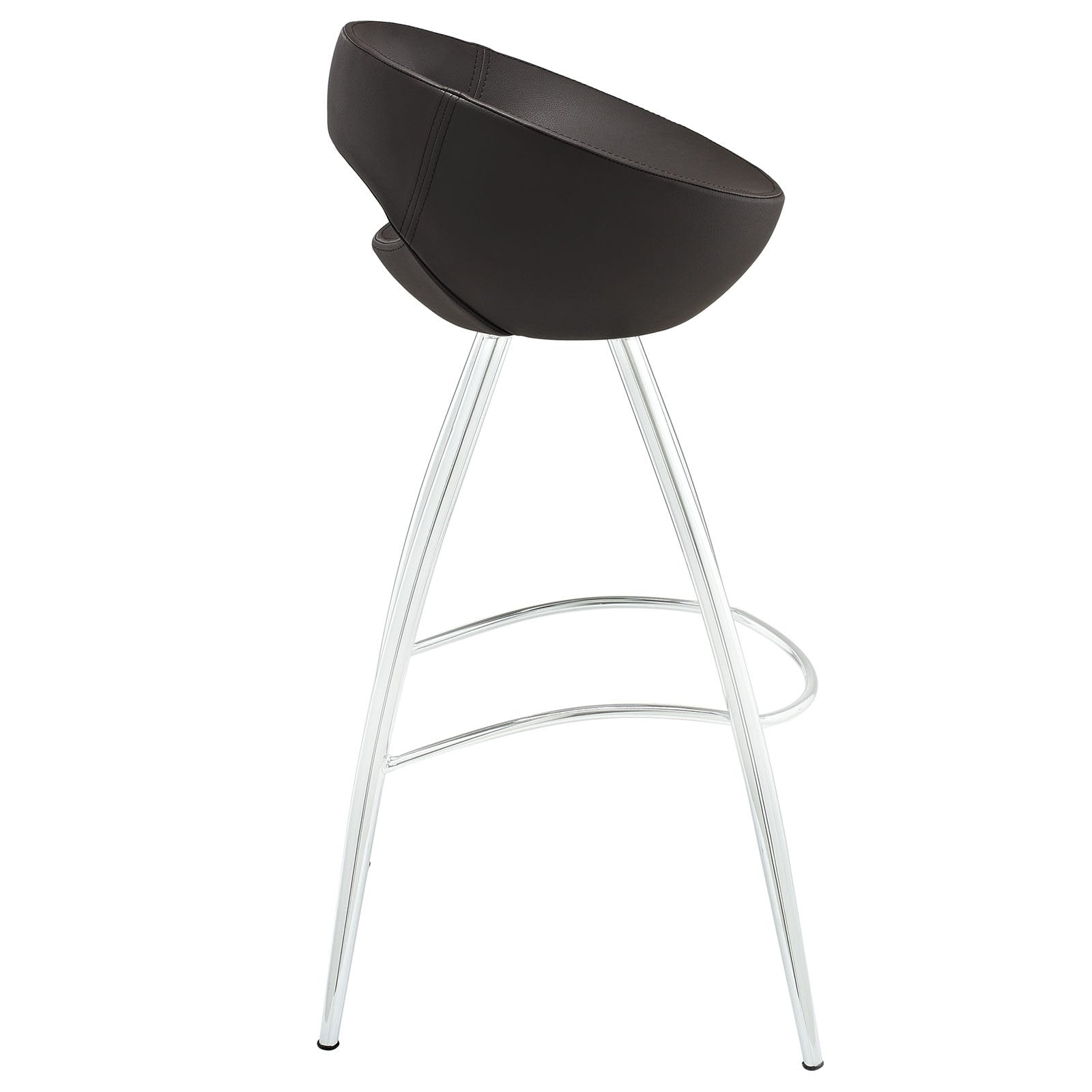 barstools | CasaFoyer Persist Modern Bar Stool | Chrome-Plated Stainless Steel | Cushioned Vinyl Seat | Timeless Design for Vibrant Experiences | casafoyer.myshopify.com