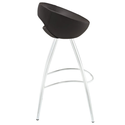 barstools | CasaFoyer Persist Modern Bar Stool | Chrome-Plated Stainless Steel | Cushioned Vinyl Seat | Timeless Design for Vibrant Experiences | casafoyer.myshopify.com