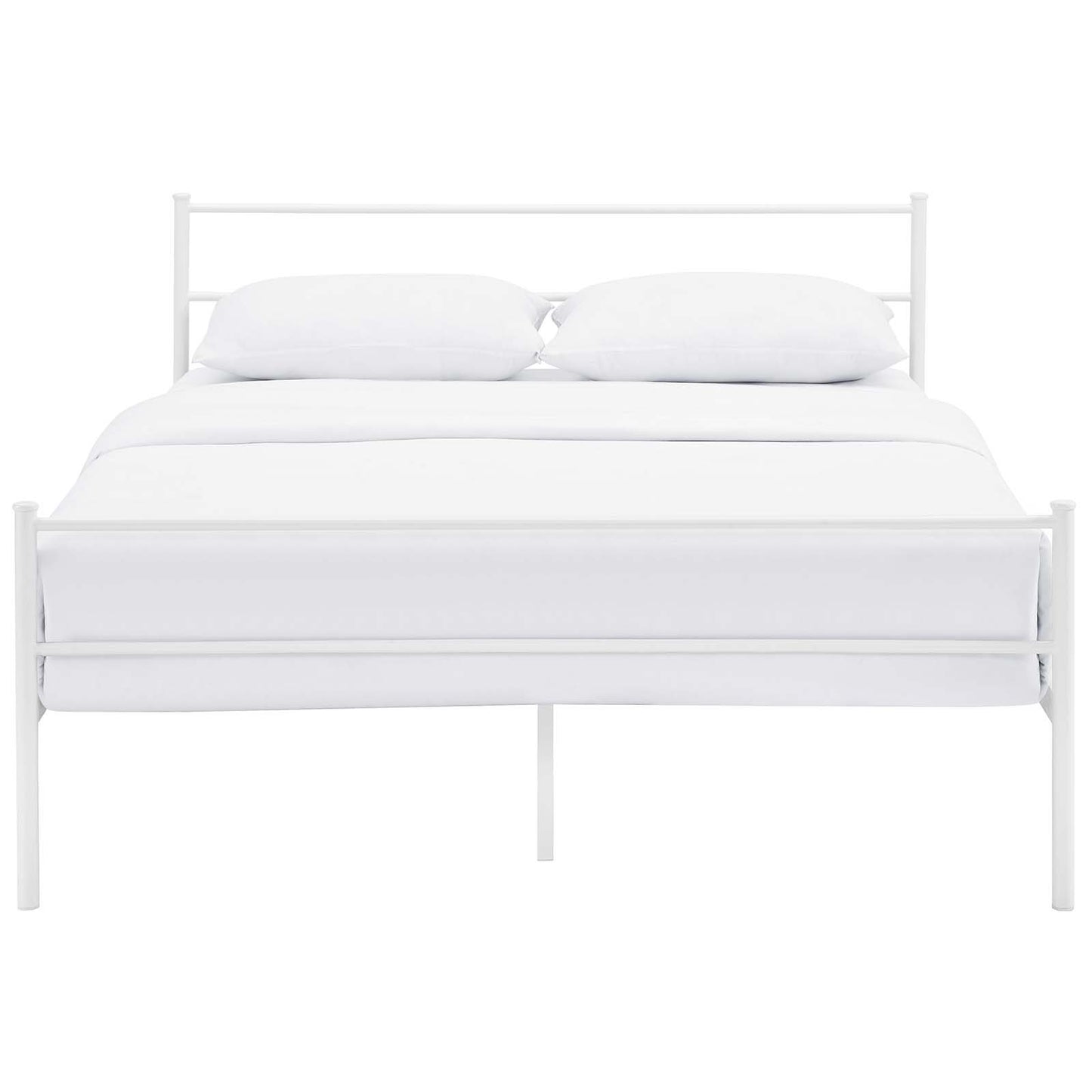 Bed | CasaFoyer Alina Platform Queen Bed Frame | Rustic Design | Sturdy Steel Frame | Supports 1323 lbs | No Box Spring Needed | Compatible with Memory Foam, Spring, Latex, Hybrid Mattresses | Mattress not included | casafoyer.myshopify.com