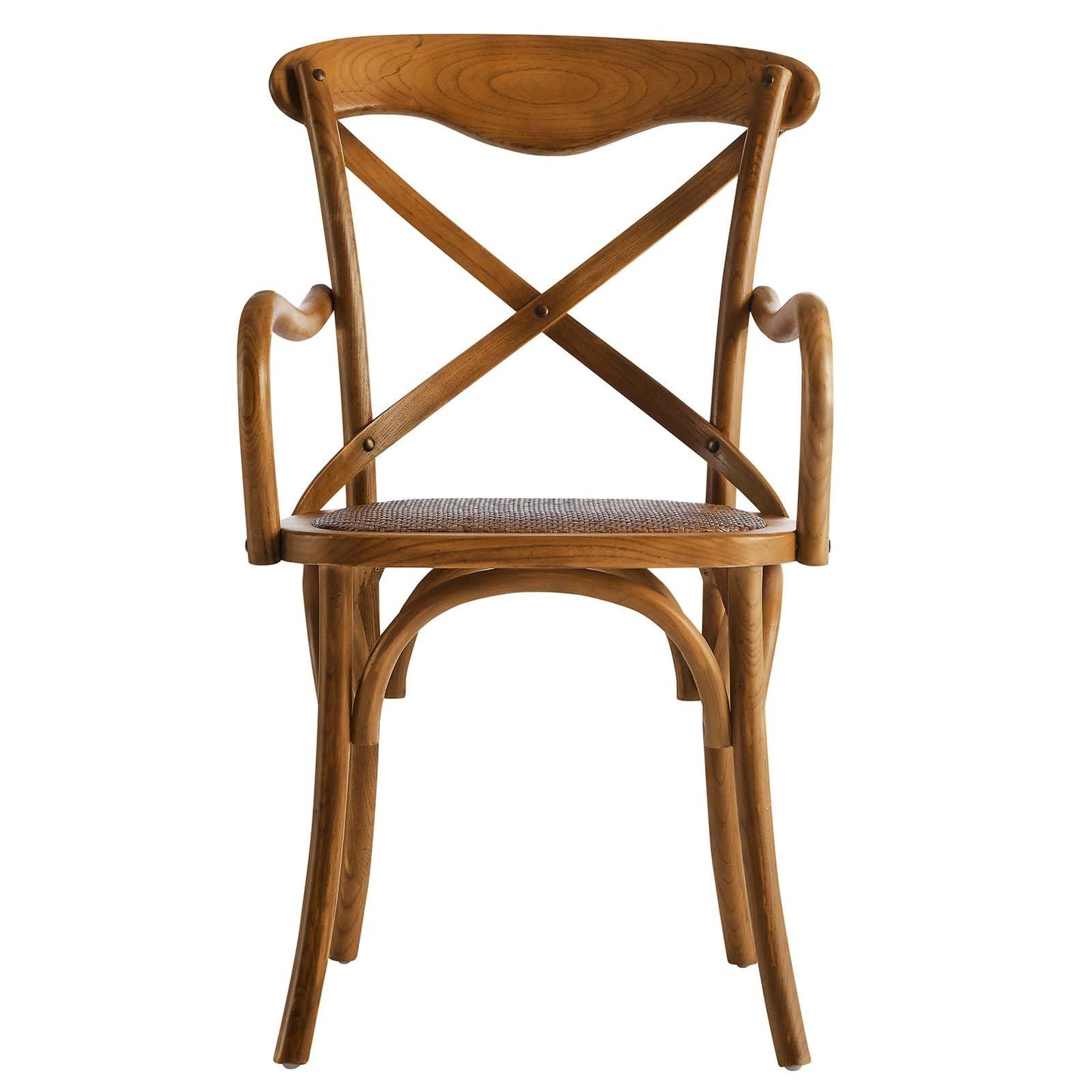 Chair | Rustic Charm Dining Armchair | Fully Assembled | Wooden Backrest | Tapered Legs | Ideal for Country Cottages & Urban Dwellers | Includes 1 Gear Dining Arm Chair | casafoyer.myshopify.com