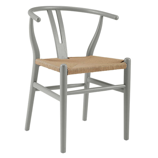 home office desk chairs | CasaFoyer Amish Dining Side Chair | Timeless Craftsmanship | Weathered Gray Wood | Paper Rope Seat | Fully Assembled | casafoyer.myshopify.com