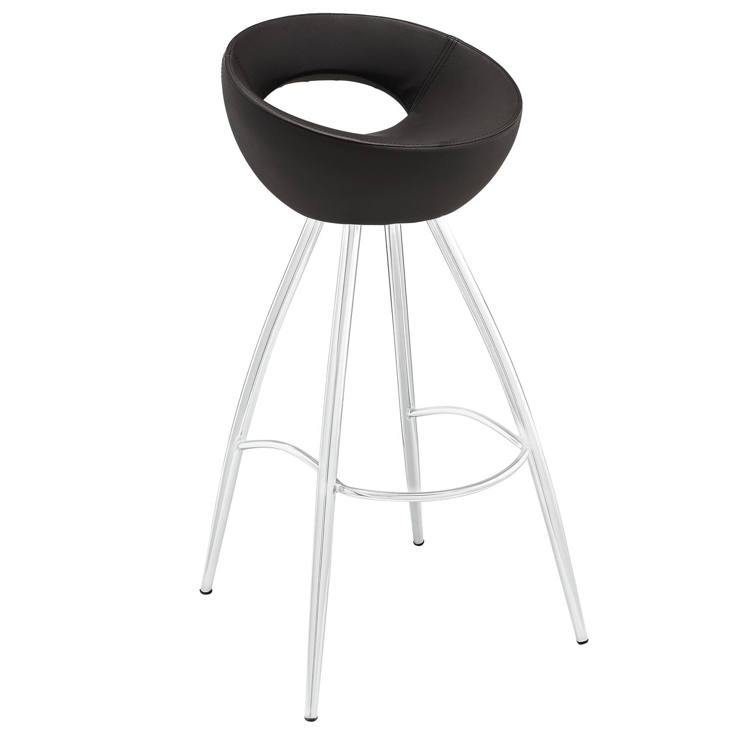 barstools | CasaFoyer Persist Modern Bar Stool | Chrome-Plated Stainless Steel | Cushioned Vinyl Seat | Timeless Design for Vibrant Experiences | casafoyer.myshopify.com