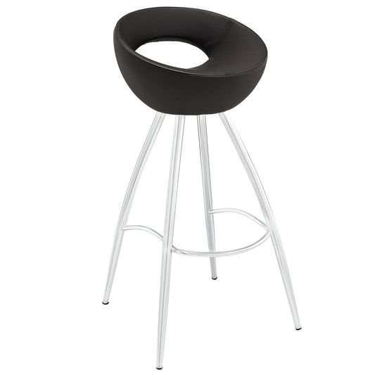 barstools | CasaFoyer Persist Modern Bar Stool | Chrome-Plated Stainless Steel | Cushioned Vinyl Seat | Timeless Design for Vibrant Experiences | casafoyer.myshopify.com