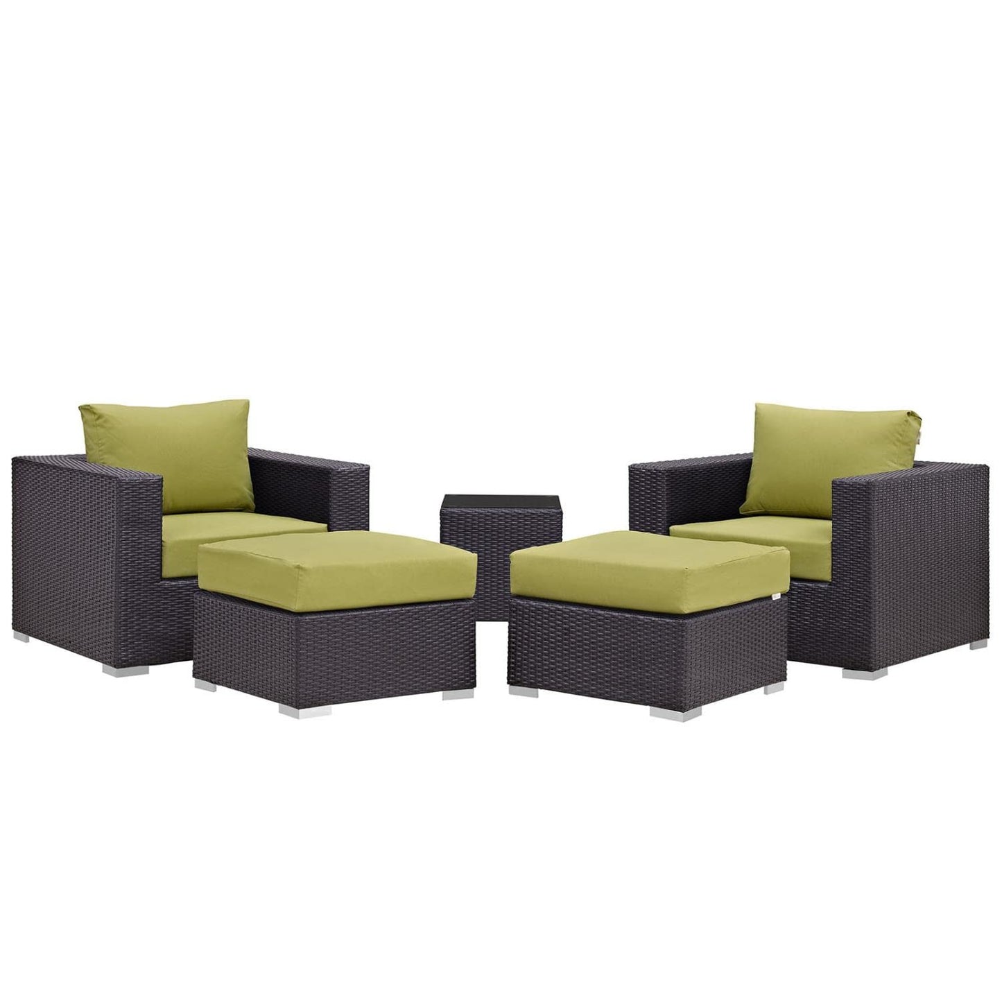 kitchen and dining room sets | CasaFoyer Convene Outdoor Sectional Set | Durable Rattan Weave | Weather-Resistant Cushions | 5-Piece Patio Furniture | casafoyer.myshopify.com