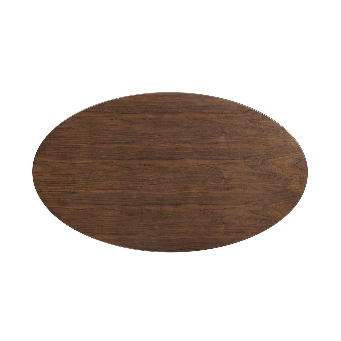 patio dining tables | CasaFoyer Lippa 48 Oval Walnut Dining Table | Timeless Modern Design | Walnut Veneer Top | Tapered Metal Base | casafoyer.myshopify.com