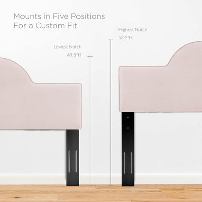 Bed | CasaFoyer Dawn Performance Velvet King/California King Headboard | Sunrise-Inspired Design | Stain-Resistant Luxury Upholstery | Plush & Supportive Cushioning | Adjustable Height | Easy Assembly | casafoyer.myshopify.com