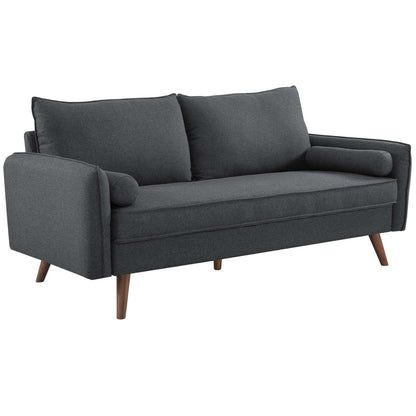 kitchen and dining room sets | CasaFoyer Revive Sofa and Loveseat Set | Comfortable & Stylish Design | Bolster Pillows | Soft Fabric Upholstery | Easy to Unpack & Assemble | Gray | casafoyer.myshopify.com