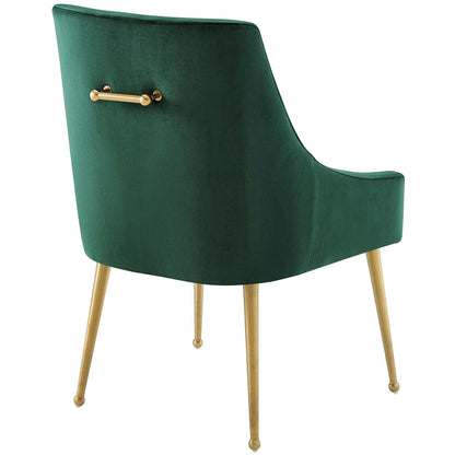 home office desk chairs | CasaFoyer Discern Performance Velvet Dining Chair Set of 2 | Elegant Design | Sturdy Wood Frame | Stain-Resistant Velvet Upholstery | Comfortable Foam Padding | Brushed Gold Legs | Suitable for Multiple Spaces | Non-Marking Foot Caps | casafoyer.myshopify.com