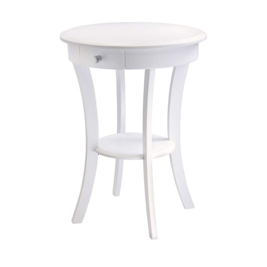TABLE | Ergode  Deluxe Wood Sasha Accent Table | Sleek Curved Design | Ample Storage | Black Finish | Multiple Finishes Available | Assembly Hardware Included | 20W x 20D x 27H | casafoyer.myshopify.com