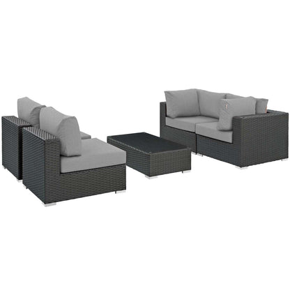 kitchen and dining room sets | CasaFoyer Sojourn Outdoor Patio Furniture Set | Sunbrella Cushions | Synthetic Rattan | UV Protection | Aluminum Frame | Coffee Table, Chairs, Corners | casafoyer.myshopify.com
