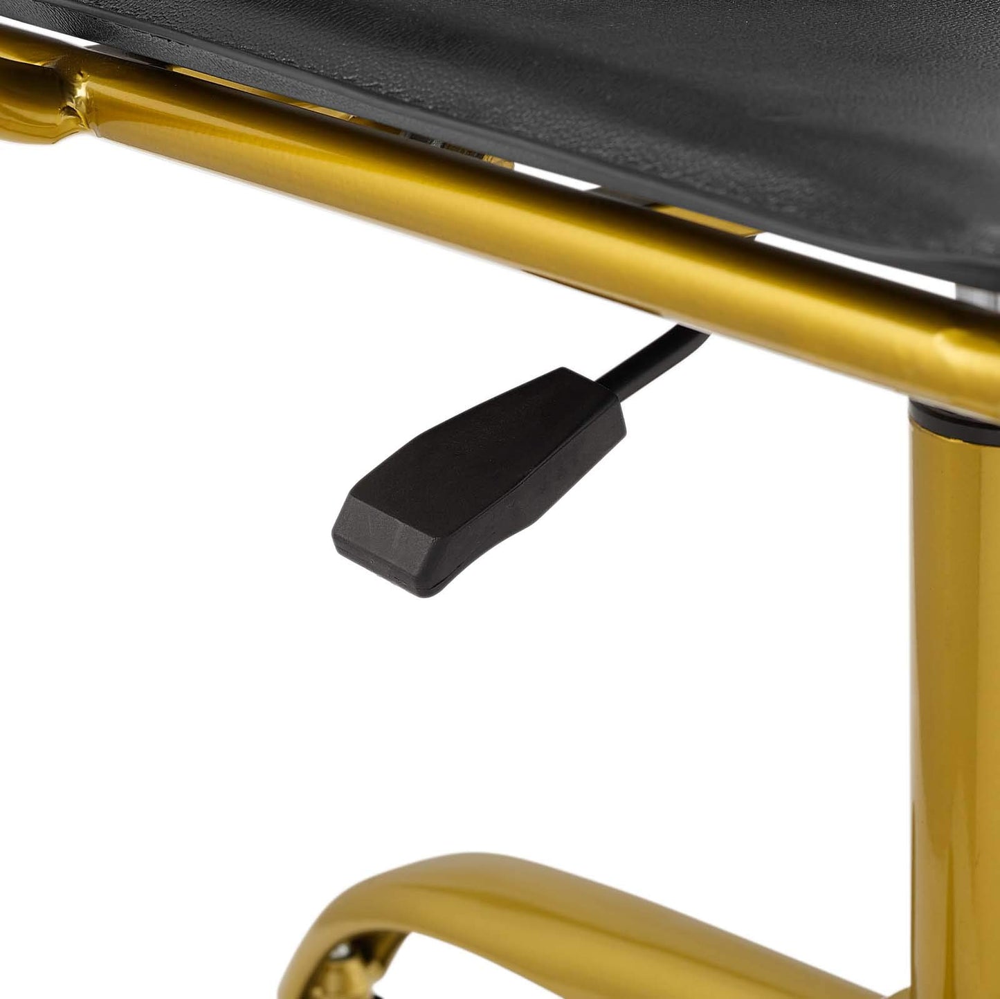 home office desk chairs | CasaFoyer Contemporary Height Adjustable Office Chair | Faux Leather Webbing Back | Foam Cushion | Gold Plated Base | Stylish & Functional | casafoyer.myshopify.com