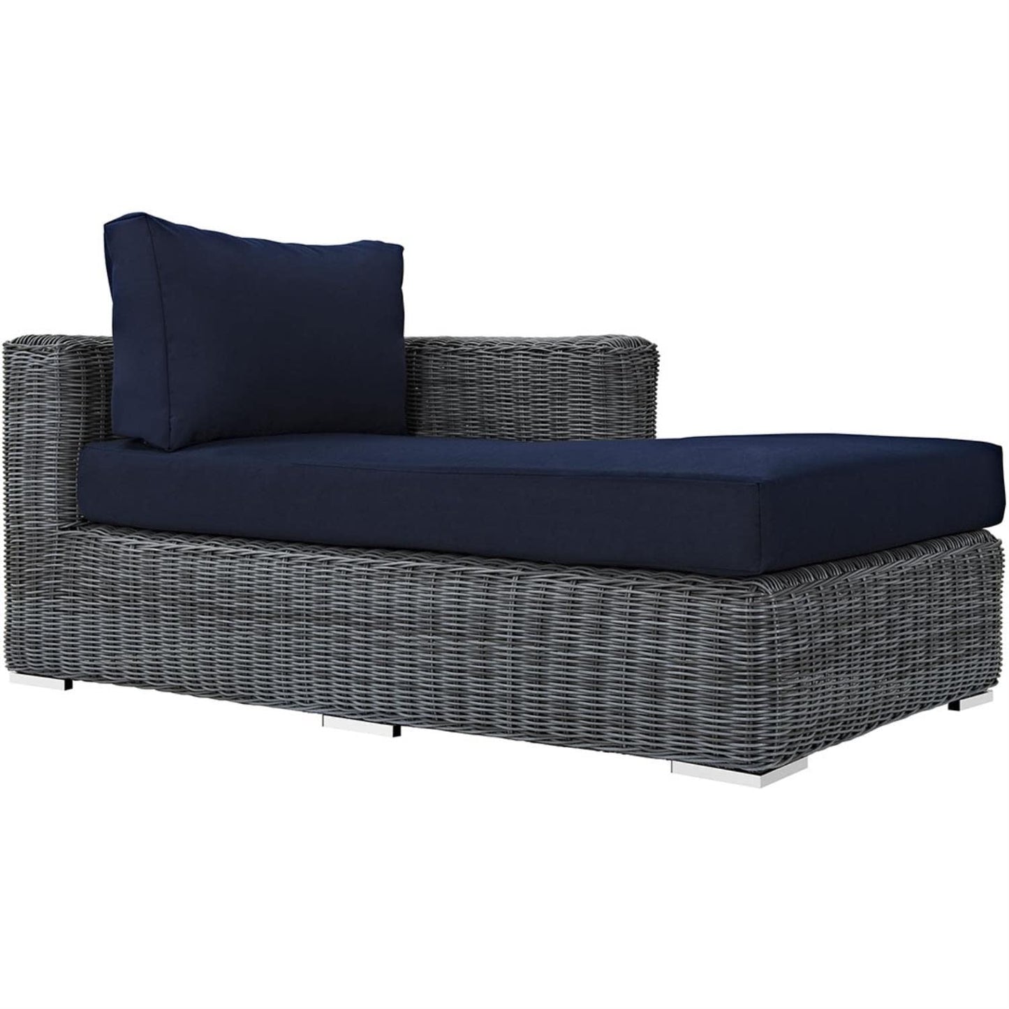 executive chairs | CasaFoyer Summon Outdoor Patio Right Arm Chaise | Ultimate Comfort & Quality | Sunbrella Fabric | UV Protection | Contemporary Design | Durable Frame | casafoyer.myshopify.com