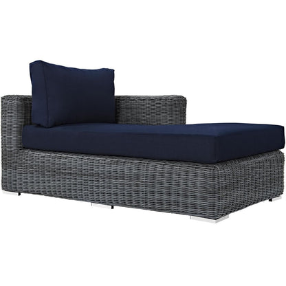 executive chairs | CasaFoyer Summon Outdoor Patio Right Arm Chaise | Ultimate Comfort & Quality | Sunbrella Fabric | UV Protection | Contemporary Design | Durable Frame | casafoyer.myshopify.com